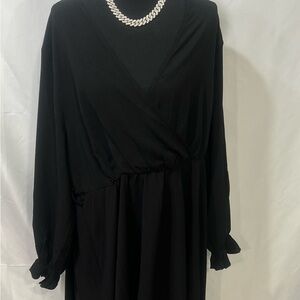 Chic Black Long Sleeve Dress